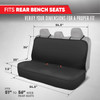 BDK AquaShield Rear Bench Car Seat Cover , Waterproof Neoprene Back Cover for Cars Trucks Van SUV , Ideal Protector Kids & Dogs , Automotive Accessor