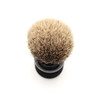Edwin Jagger 1EJ466 Medium Silver Tip Badger Shaving Brush, Imitation Ebony for use with Shaving Cream or Soap for Men