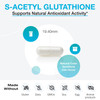 XYMOGEN S Acetyl Glutathione - Superior Absorption Acetylated Glutathione Supplement with Stomach Acid-Resistant Capsules - Healthy Aging, Cellular,