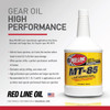 Red Line 50504 MT-85 Manual Transmission 75W85 GL-4 Gear Oil - 1 Quart (4 Pack)