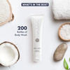 Travel Size Hotel Body Wash 200 Count 1 oz Bottles Guest Amenities for Hotels Vacation Rentals and Short Term Rentals Paraben Free White Tea and Coco
