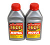 Motul RBF 600 Factory Line DOT-4 Racing Brake Fluid, High-Performance, 100% Synthetic, 500ml Bottles, 2 Pack (100949)