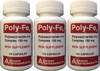 Polysaccharide Iron Complex 150 mg Capsules Iron Supplement 100 Capsules per Bottle Pack of 3 Total 300 Capsules