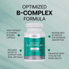 Omax3 Advanced Vitamin B Complex 50MG with Biotin | Strong & Shiny Hair, Skin Nails, Support Stress, Immunity, Energy Metabolism, 90 Capsules