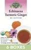 Herbal Cup Echinacea Tea, Organic Turmeric Ginger, No Caffeine Herbal Teas (16 Count, Pack of 6)