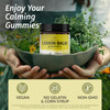 HERBAMAMA Lemon Balm Calming Gummies - 1500mg Lemon Balm Leaf for Relaxation - Vegan Non-GMO Melissa Officinalis Supplement - 60 Pectin-Based Banana-