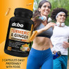 Turmeric Curcumin with BioPerine Supplement Capsules - Support Supplements with 1950mg Curcuma Longa Pure Organic Tumeric and Curcumin BioPerine Blac