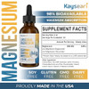 High Strength Liposomal Magnesium Drops, Easily Absorbed Chelated Forms of Magnesium Bisglycinate and Magnesium Gluconate, 60ML Lemon Flavored Liquid
