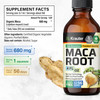 BIO KRAUTER Maca Root Liquid Drops - Maca Extract Tincture - Vegan, Sugar & Alcohol Free Extract 4 Fl.Oz.