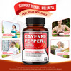 Cayenne Pepper Capsules - Ultra Complex with Cinnamon, Ginger, Cardamom, Hawthorn Berry - Support Digestion, Circulation & Overall Wellness (180 Coun