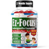 Ez-Focus Advance Ashwagandha Root Gummies for Kids & Teens, Brain Supplements for Memory and Focus for Kids, Support Calm Mood, Anti Stress, Relaxati