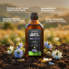 ORZAX Black Seed Oil Cold Pressed 100% Pure | Non-GMO - Rich in Omega 3 6 9 & Thymoquinone | Black Cumin Nigella Sativa Oil for Immune Support, Hair,