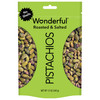 Wonderful Pistachios No Shells, Roasted & Salted Nuts, 12 Ounce Resealable Bag, Protein Snacks, Gluten Free, Healthy Snack