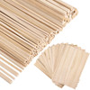 240 Pieces Balsa Wood Sticks Hardwood Square Wooden Craft Dowel Rods Unfinished Balsa Wood Sheets 12 Inch Thin Wooden Strips 1/4 Inch 1/8 Inch for DI