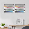 YBING Thread Holder Wall 2 Pack 54 Spools Thread Rack Wall Mount Embroidery Spool Thread Organizer Metal Sewing Thread Organizer with Hanging Tools f