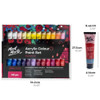 Mont Marte Signature Acrylic Paint Set, 48 Colors x 36 ml, Semi-Matte Finish, Suitable for Canvas, Wood, MDF, Leather, Air-dried Clay, Plaster, Cardb