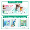 Ohuhu Double-Sided Marker Pad Art Sketchbook Bleedproof - 7"x10" Large Paper Size - 90 lb/150 gsm Smooth Drawing Paper - 60 Sheets/120 Pages - Spiral