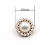 10pcs Round Pearl Buttons with Shank for Sewing Gold Button Crafts for Clothes Shirts Suits Coats Sweaters Wedding Dress Clothing Decorations (Pearl,