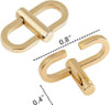 ZHU YU CHUN Adjustable Metal Buckles for Chain Strap Bag, Chain Links Tiny Clip to Shorten Length of Metal Chain (Pack of 5)