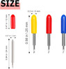 20 Pcs Replacement Blades Compatible with Explore Air 2/Air 3/Explore 4/Maker/Maker 3/Maker 4 Cutting Machines (Red 45 Degree Standard Fine Point Bla