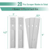 Bates- Replacement Scraper Blades with Dispenser, 4 Inch, 2 Pack, 10 pcs/pack, Carbon Steel Razor Blades, Floor Scrapper Blade, Replacement Razor Bla