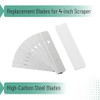Bates- Replacement Scraper Blades with Dispenser, 4 Inch, 2 Pack, 10 pcs/pack, Carbon Steel Razor Blades, Floor Scrapper Blade, Replacement Razor Bla