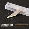 EHDIS Precision Craft Hobby Knife Blades # 11 Titanium Coated Blade Refill Hobby Art Blades Cutting Tool with Storage Case for Craft, Hobby, Scrapboo