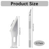 12 Pack Exacto Knife Set, Metal Craft Knives Kit, Hobby Knife Set, Blade Precision Knifes for DIY Crafts, Arts, Trimming, Cutting, Carving