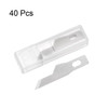 HARFINGTON 40pcs Exacto Knife Blades #16 Hobby Knife Replacement Blades Spare Precision Exacto Blades Hobby Knife Blade Refills for DIY, Art, Cutting