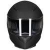 ILM Full Face Motorcycle Street Bike Helmet with Removable Winter Neck Scarf + 2 Visors DOT Model ILM-313 (L, Matte Black)
