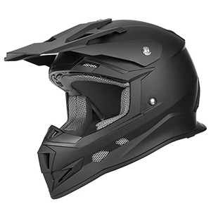 GLX GX23 Dirt Bike/Motocross Helmet - Matte Black, Medium - DOT Approved