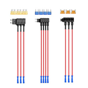Nilight - 50040R 12V Car Add-a-Circuit Fuse Adapter with Standard and Mini TAP Profile TAP Blade Fuse for Cars Trucks Boats, 10 Pack Fuse Holder-3 ty