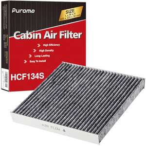 Puroma Cabin Air Filter with Activated Carbon, Replacement for CP134, CF10134, Honda & Acura, Civic, CR-V, Odyssey, CSX, ILX, MDX, RDX, AT134 (1 pc)