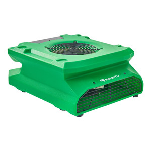 MOUNTO 1/4 HP 1200 CFM Low Profile Air Mover, 2-Speed Carpet Dryer Floor Fan with Dual GFCI Outlets, Stackable Lightweight Blower for Water Damage Re