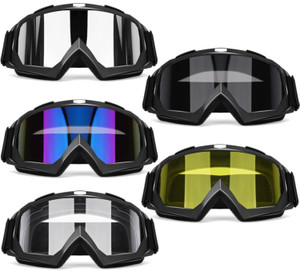 OXG 5 Pack Dirt Bike ATV Motorcycle Goggles, Motorcycle Glasses for Men Motocross Riding Protective Eyewear Ski Goggles