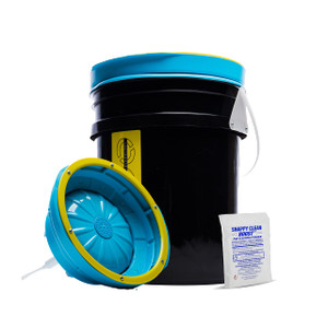 System 4000 Polishing Pad Washer  Pure Flo Cleaning Bucket System w/Controlled Pump & Removable Basin - Wool & Foam Pad Cleaner