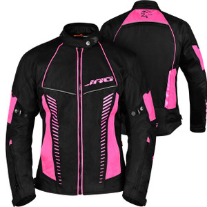 JAG Touring Motorcycle Jacket for Women, All Season Adventure Women's Dual Sport Jacket with CE Armor Cordura Fabric