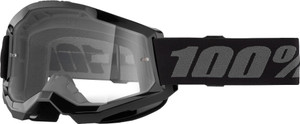 100% Strata 2 Moto/MTB Goggle - Black; Clear