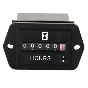 DC 6-80V Mechanical Hour Meter - AIMILAR Hourmeter for Diesel Engine Generator Boat Motorcross Motor Truck Tractor