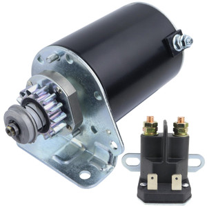 XINGHOPUTH Starter 14 Teeth with Relay Compatible with Craftsman LT1000 LT2000 DYT4000 LT3000 YT3000 42 inch Riding Mower for BS Engine 17-20HP 59393