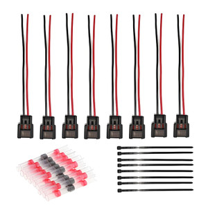 Set of 8 Ignition Coil Module Connector Replacement for 4.6L 5.4L 6.8L Ford F150 F250 Mustang Modular Ignition Coil Pigtail Harness Plug