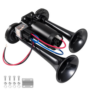 12V 150DB Air Horn for Truck for Train, Car Horns Loud with Compressor for Truck Boat Train Speaker Cars Van Ship (Black)