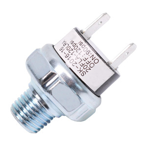 Air Pressure Switch 90-120 PSI Tank Mount Thread 1/4" NPT 12V/24V DC Air Compressor Pressure Switch Air Train Horn Switch 90-120 1/4 inch