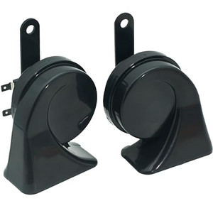 NEOGET Car Horn 12V Universal Super Loud Auto Horn Electric Waterproof Low High Two Tone Fit for Any 12 Volt Vehicles Truck Pickup Replacement Kit (U