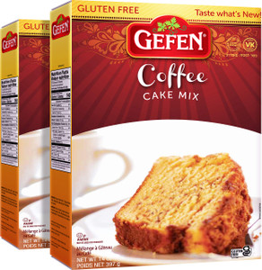Gefen Coffee Crumb Cake Mix 14oz (2 Pack) | Gluten Free, Grain Free, All Natural, Kosher for Passover, Quick & Easy Instructions