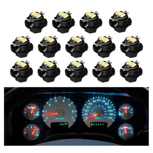 RAVSOFT Instrument Gauge Cluster Panel Speedometer LED Lights Bulbs Kit replacement Compatible with 2002-2006 Dodge Ram 1500 2500 3500 (White), Pack