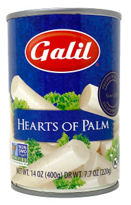 Galil Whole Hearts of Palm - Non-GMO, Gluten-Free, Dairy-Free, Kosher For Passover Hearts of Palm 14 Ounce