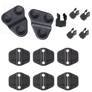 Door Lock Decoration Cover Buckle Door Screw Protector Cover Limit Strap Hinges Footman Loop Bracket Cover ABS Decor Trim Accessories for Wrangler JL