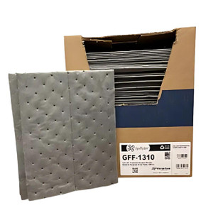 Spilfyter Universal Heavy Duty Absorbent Pads for Professional Tasks | 13" x 10", Three Ply | 100 Count | Maximum Absorption for Demanding Jobs - Ide