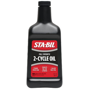 STA-BIL Full Synthetic 2-Cycle Oil - With Fuel Stabilizer For Up To 12 Months Protection - 5 Gallon Multi-Mix - 50:1/40:1 Mix Ratios - Low Smoke Form